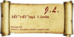 Járányi Linda névjegykártya